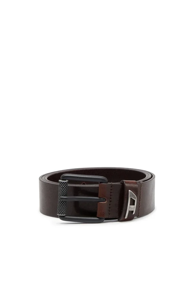 b-dave ii 3.5cm shiny leather belt with logo loop