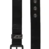b-dave ii 3.5cm shiny leather belt with logo loop