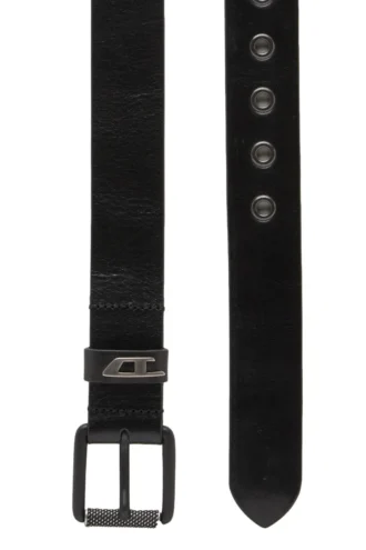 b-dave ii 3.5cm shiny leather belt with logo loop