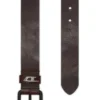 b-dave ii 3.5cm shiny leather belt with logo loop