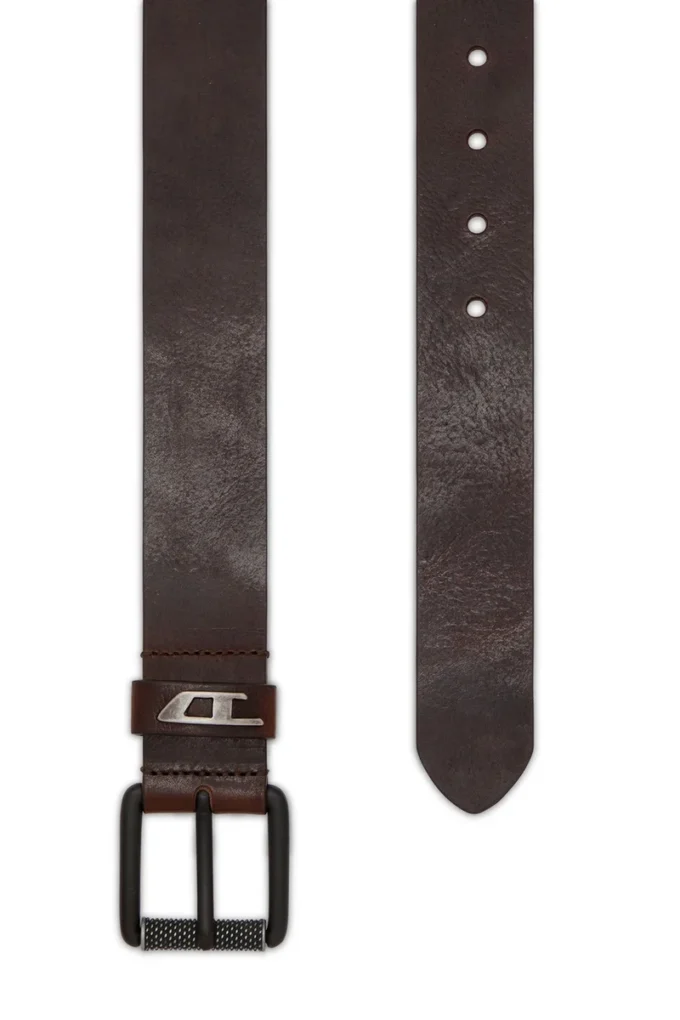 b-dave ii 3.5cm shiny leather belt with logo loop