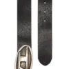 b-double d 4 cm belt with Oval D buckle