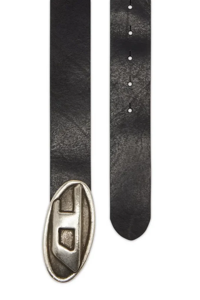 b-double d 4 cm belt with Oval D buckle