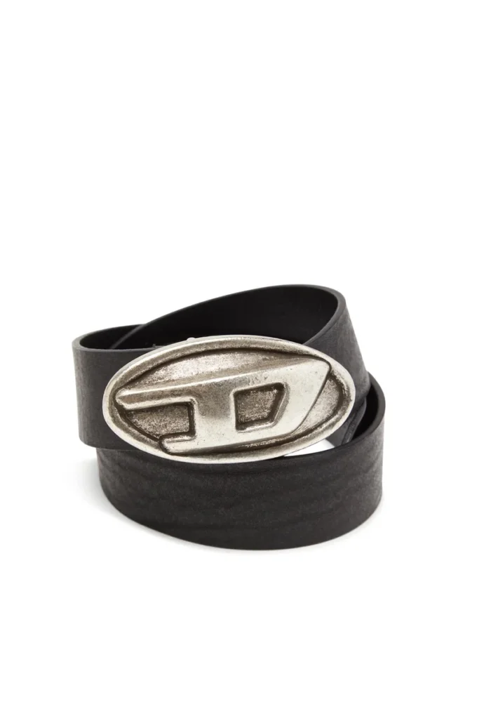 b-double d 4 cm belt with Oval D buckle