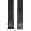 b-flag-d embossed 4 cm leather belt with engraved logo