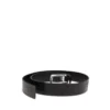 b-flag-d embossed 4 cm leather belt with engraved logo