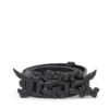 b-graffiti 3.5cm pull-up leather belt with graffiti buckle