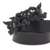 b-graffiti 3.5cm pull-up leather belt with graffiti buckle