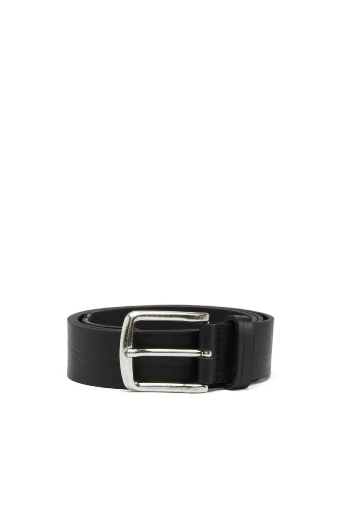 b-line Treated leather belt with diesel logo