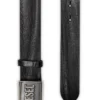 b-metal biscotto Leather belt 4 cm with logo plaque