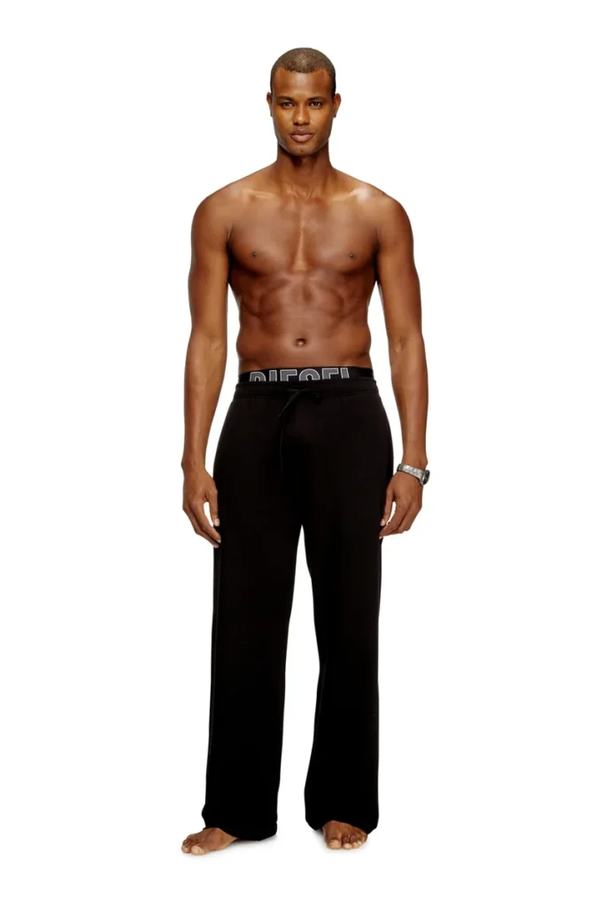 bradley-d-pop Logo-waistband lounge pants in cotton terry