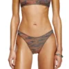 bunchy-utlt Camo bikini bottoms with cut-out logo