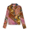 c-amelia Stretch-viscose shirt with Heraldic print