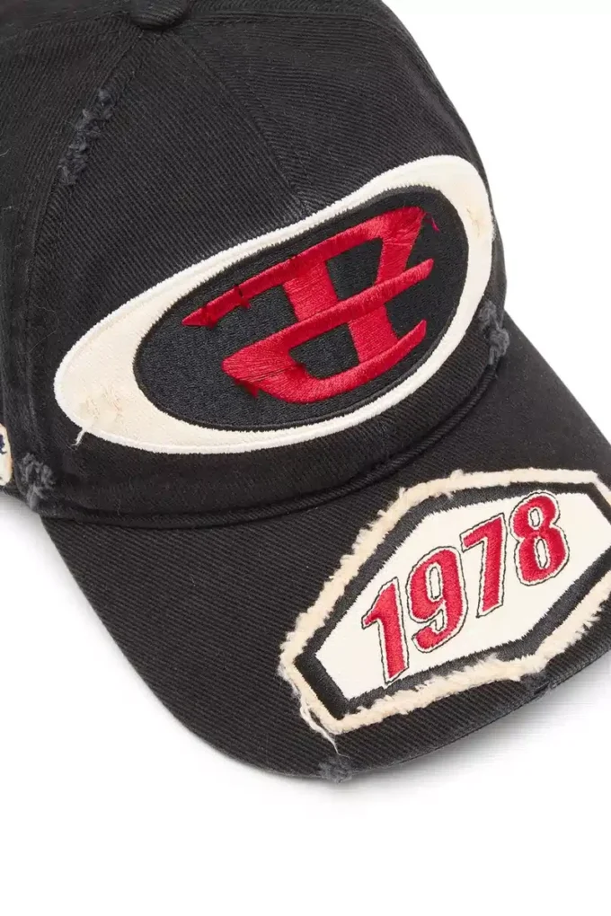 c-braff Baseball cap with embroidered patches