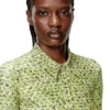 c-elaz-bc Stretch fabric shirt with bouclé print