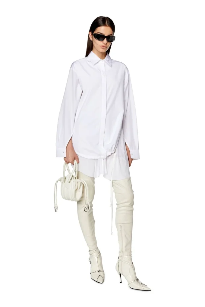 c-entel Shirt dress with flouncy trim