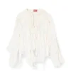 c-lassy Flounce blouse in crinkled muslin