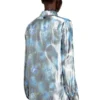 c-ronor-s2 Metallic shirt with blurred roses print