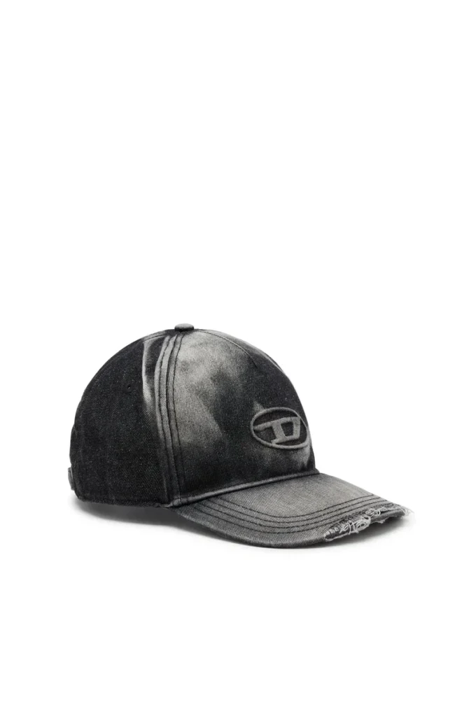 c-seymon-black Baseball cap in destroyed denim