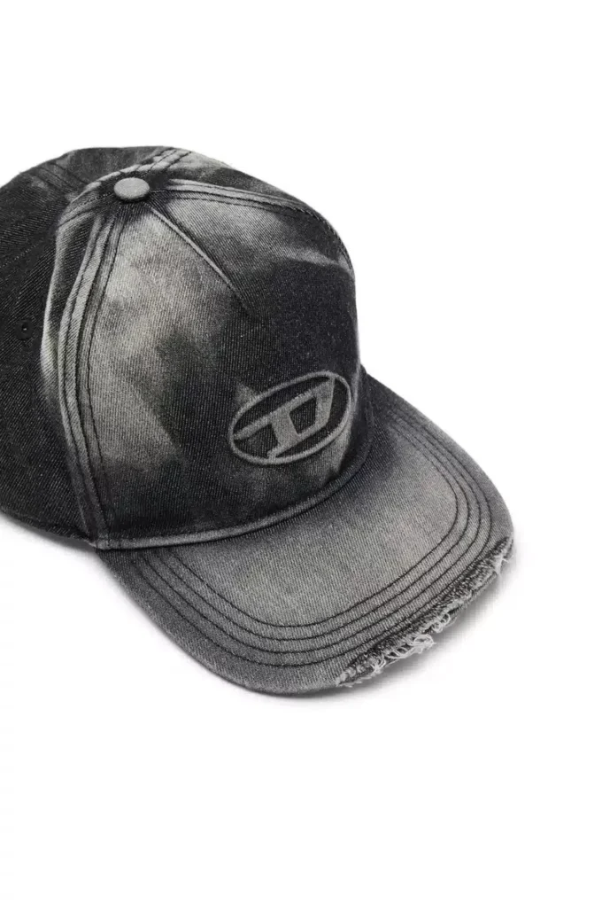 c-seymon-black Baseball cap in destroyed denim