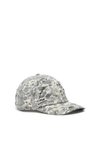 c-steven Camo baseball cap with destroyed finish