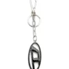 cage-d layer Metal and resin Oval D keyring
