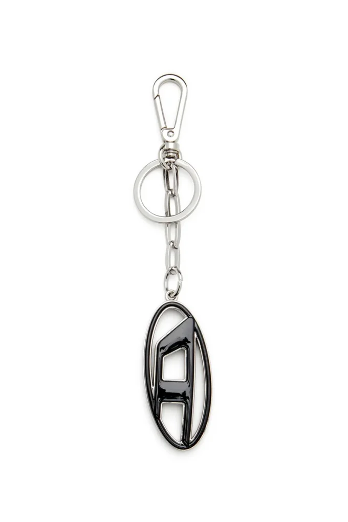 cage-d layer Metal and resin Oval D keyring
