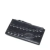 card holder iii Leather card holder with embossed chain motif