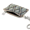 card holder with chain Card holder in argyle quilted denim