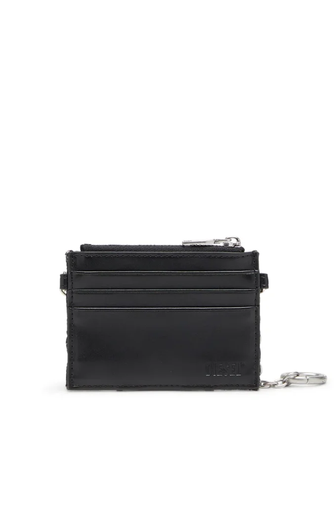 card holder with chain Card holder with chain and zip coin pocket