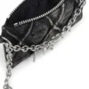 card holder with chain Card holder with chain and zip coin pocket
