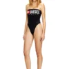 cecilia-d-core Strapless swimsuit with Diesel Denim Division logo