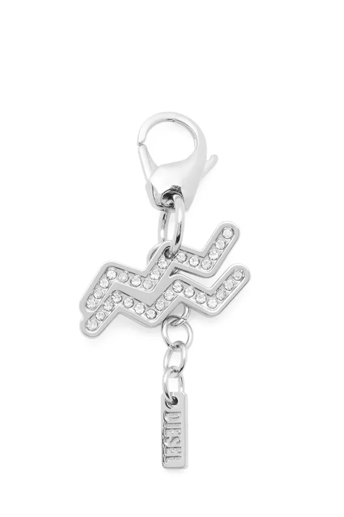 charm acquarius Metal Aquarius charm with rhinestones