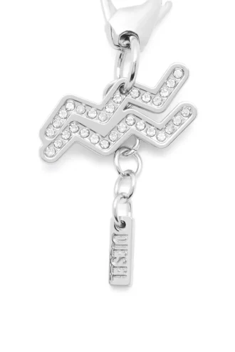 charm acquarius Metal Aquarius charm with rhinestones