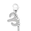 charm aries Metal Aries charm with rhinestones