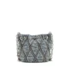 charm-d bucket s Charm-D S-Mini bucket bag in argyle quilted denim