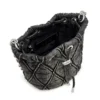 charm-d bucket s Charm-D S-Mini bucket bag in treated quilted denim