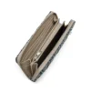 charm-d continental zip l Zip wallet in Argyle quilted denim