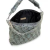 charm-d hobo Charm-D-Large hobo in argyle quilted denim