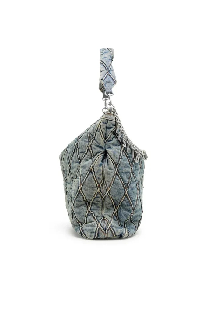 charm-d hobo Charm-D-Large hobo in argyle quilted denim