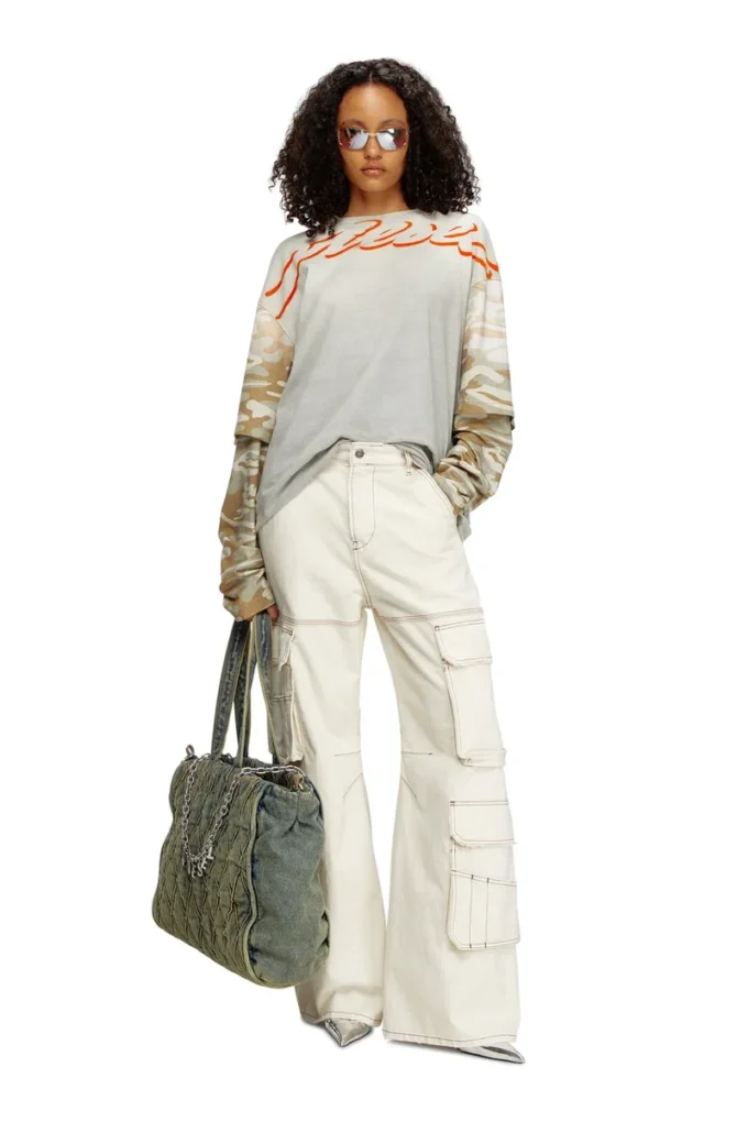 charm-d shopper Charm-D-Tote bag in Argyle quilted denim