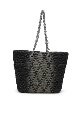 charm-d shopper m Charm-D-Tote bag in quilted denim