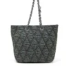 charm-d shopper m Charm-D-Tote bag in quilted denim
