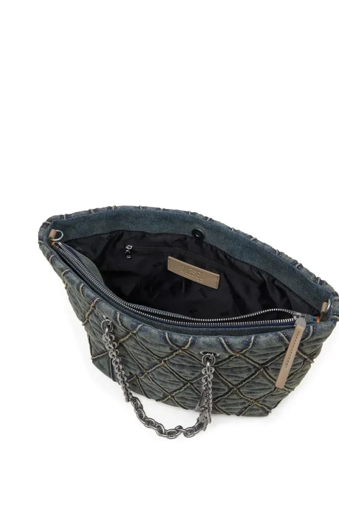 charm-d shopper m Charm-D-Tote bag in quilted denim