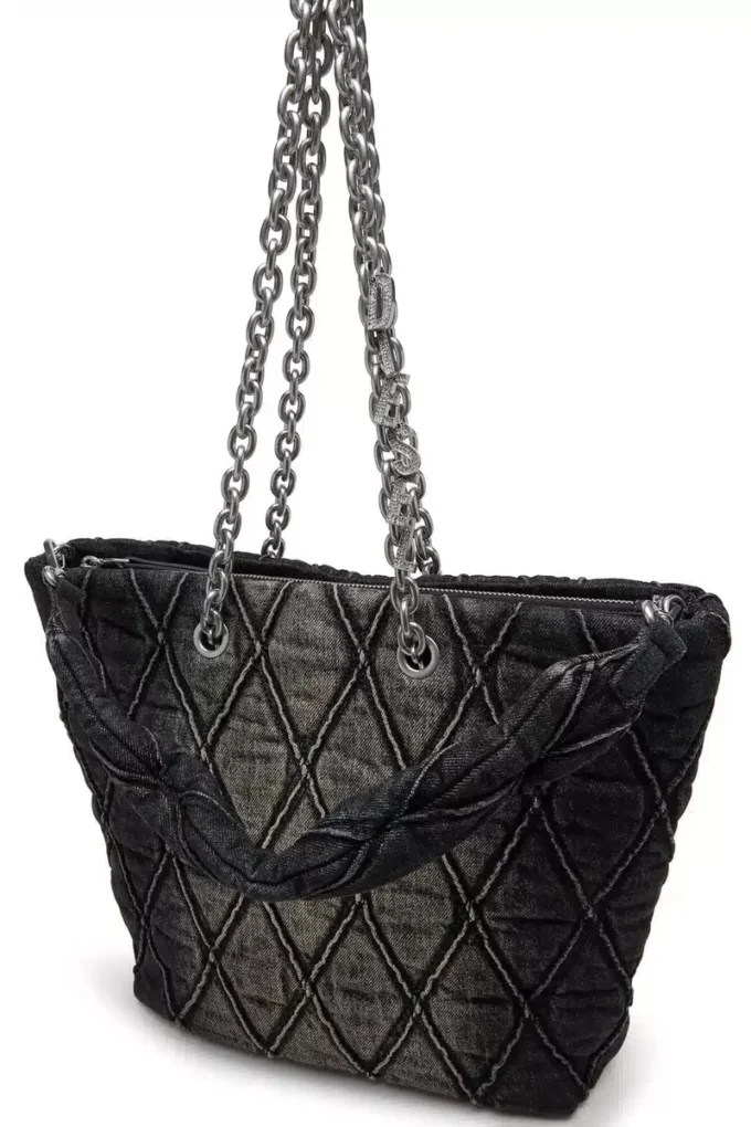charm-d shopper m Charm-D-Tote bag in quilted denim