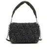 charm-d shoulder m Charm-D M-Shoulder bag in quilted denim