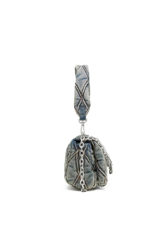 charm-d shoulder s Charm-D S-Small handbag in quilted denim
