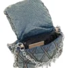 charm-d shoulder s Charm-D S-Small handbag in quilted denim