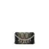 charm-d wallet strap Wallet purse in argyle quilted denim