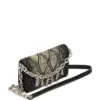charm-d wallet strap Wallet purse in argyle quilted denim